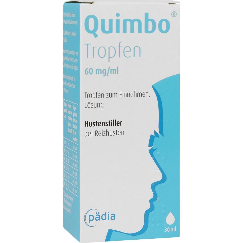 Eine Packung Hustenstiller-Tropfen gegen Reizhusten.