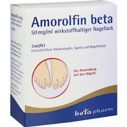 Verpackung von medizinischem Nagellack für die Anwendung auf den Nägeln.